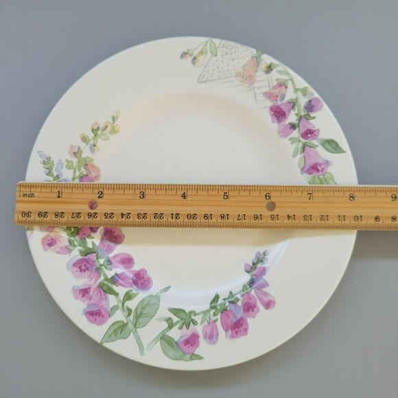 Vintage Pfaltzgraff Cape May Salad Plate Set, Light Purple Floral c.1990s USA - Picture 7 of 9